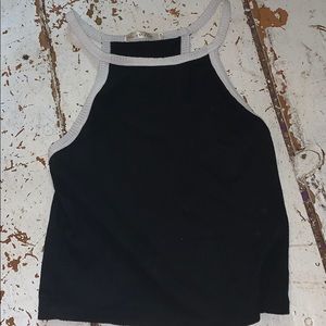 Black crop too with white trim